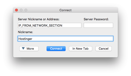 kết nối tới ts3 server trên mac