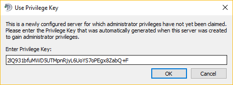 nhập privilege key cho windows