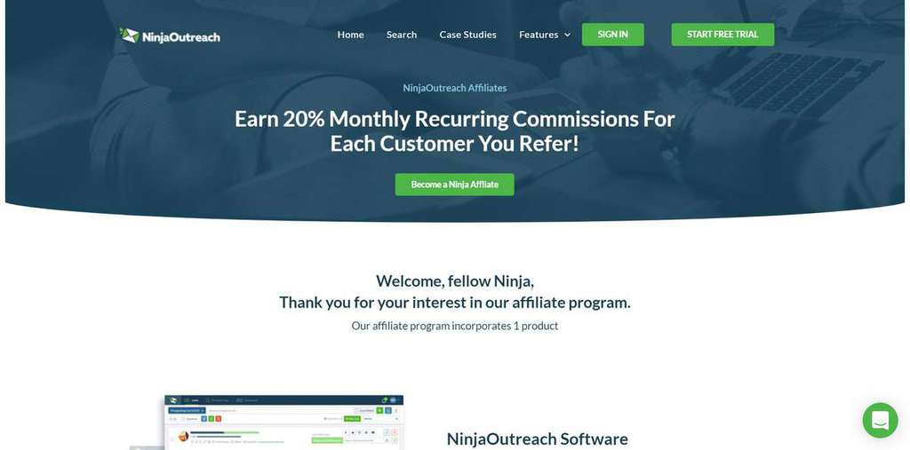 chương trình tiếp thị liên kết ninja outreach affiliate
