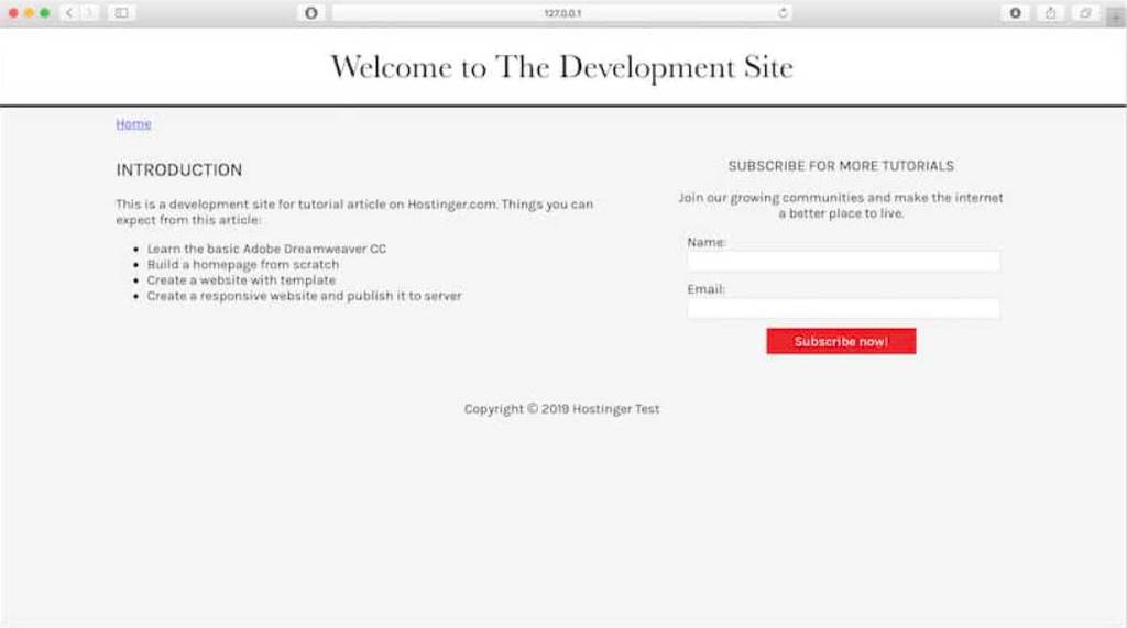 website hoàn chỉnh dreamweaver